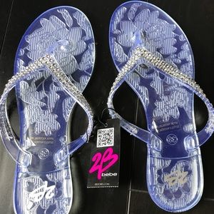 BeBe Jelly flip flops size 7 Brand New